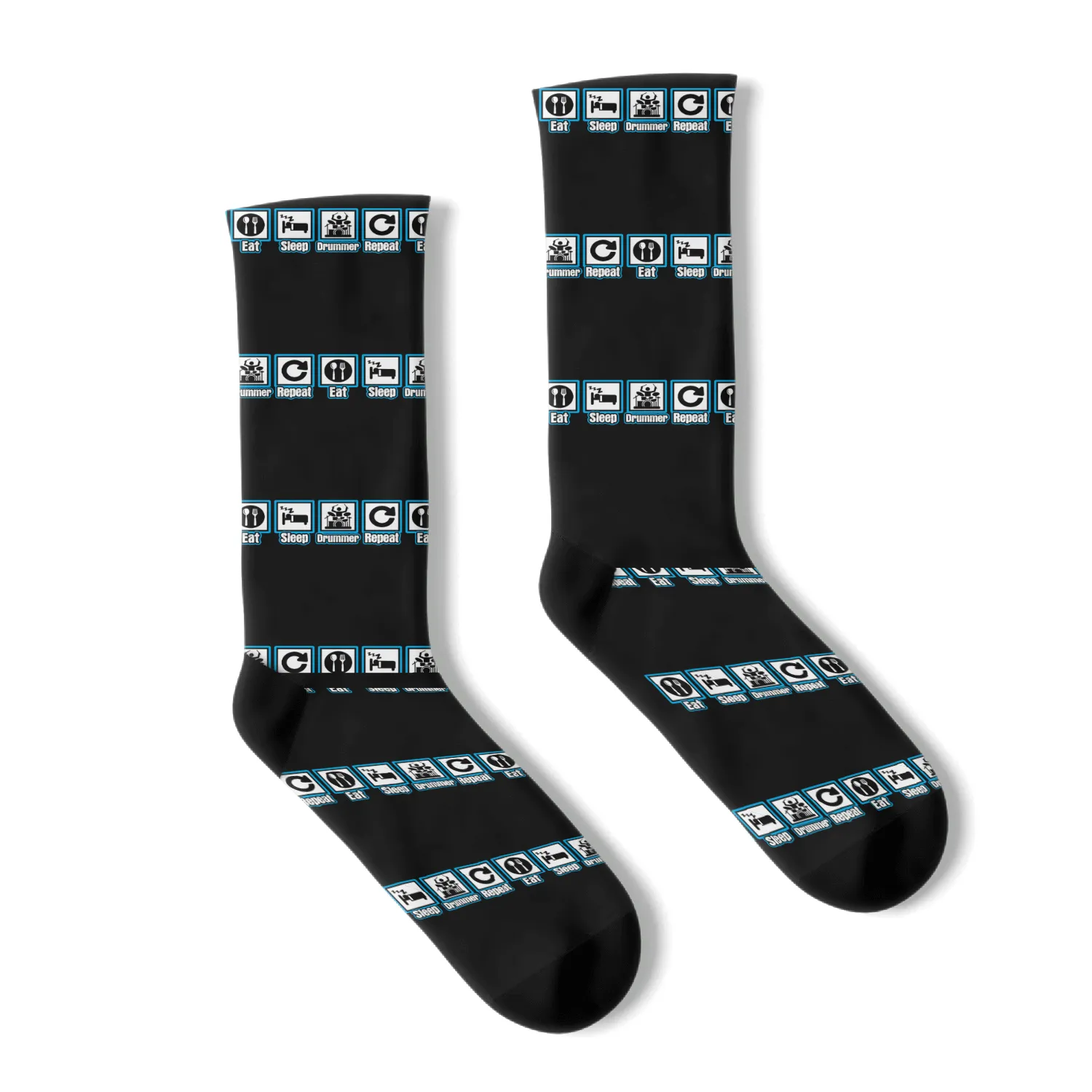 Eat Sleep Drummer Repeat Socks