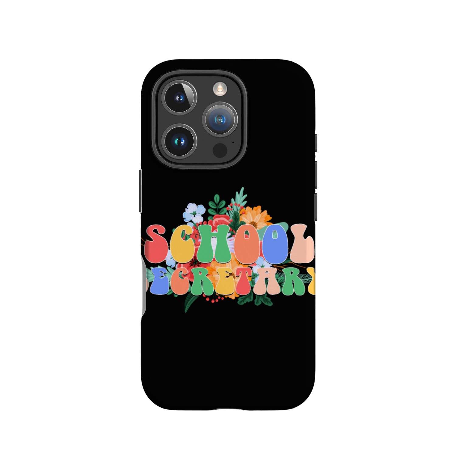 School secretary floral IPhone Cases