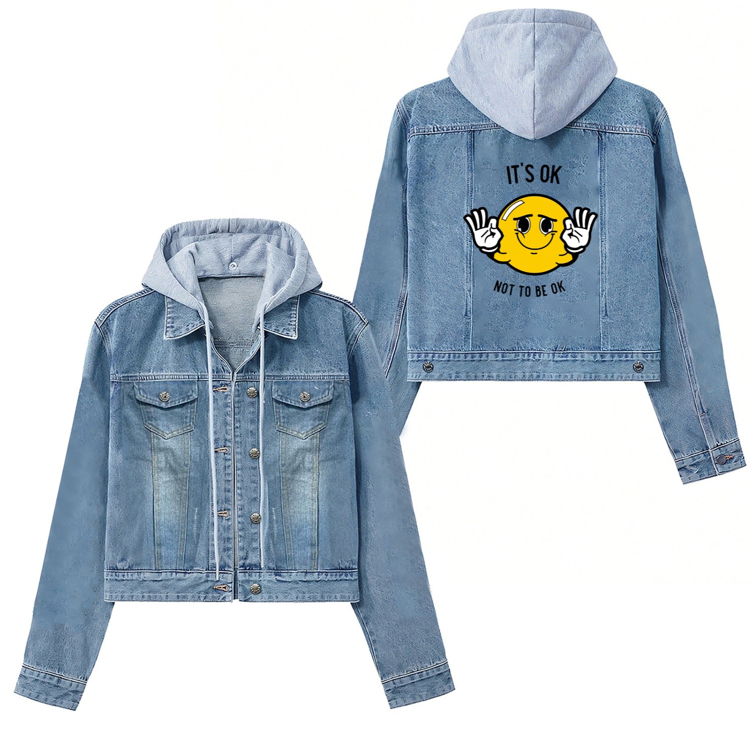 It's ok not to be ok Women's Denim Jackets