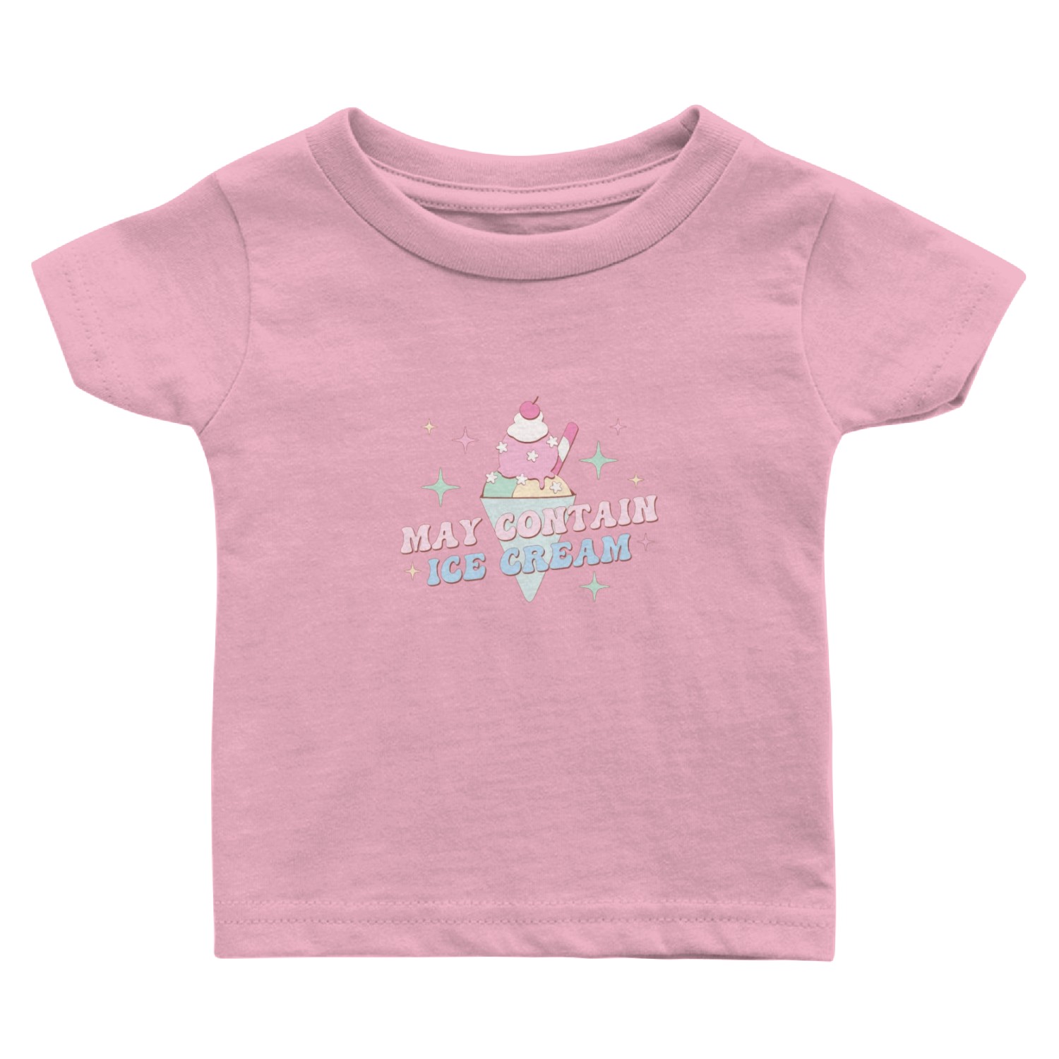 May Contain Ice Cream, Happy Summer Holiday Baby T Shirts