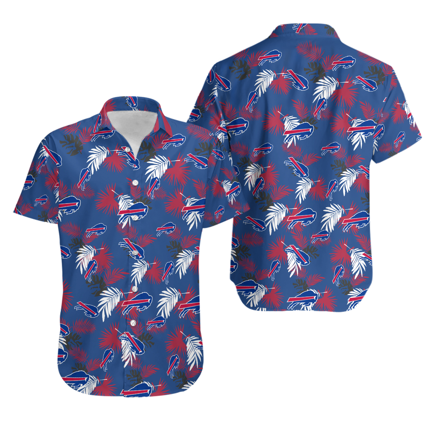 Buffalo Football Team Billss Hawaiian Button Down Shirt