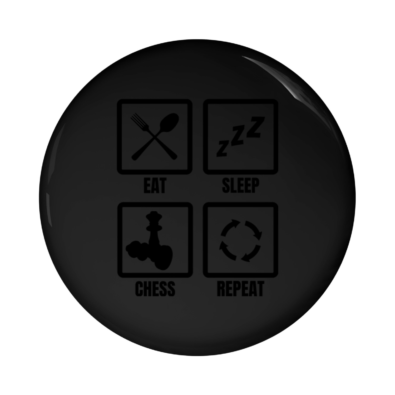 Chess Player Daily Routine Pin Buttons