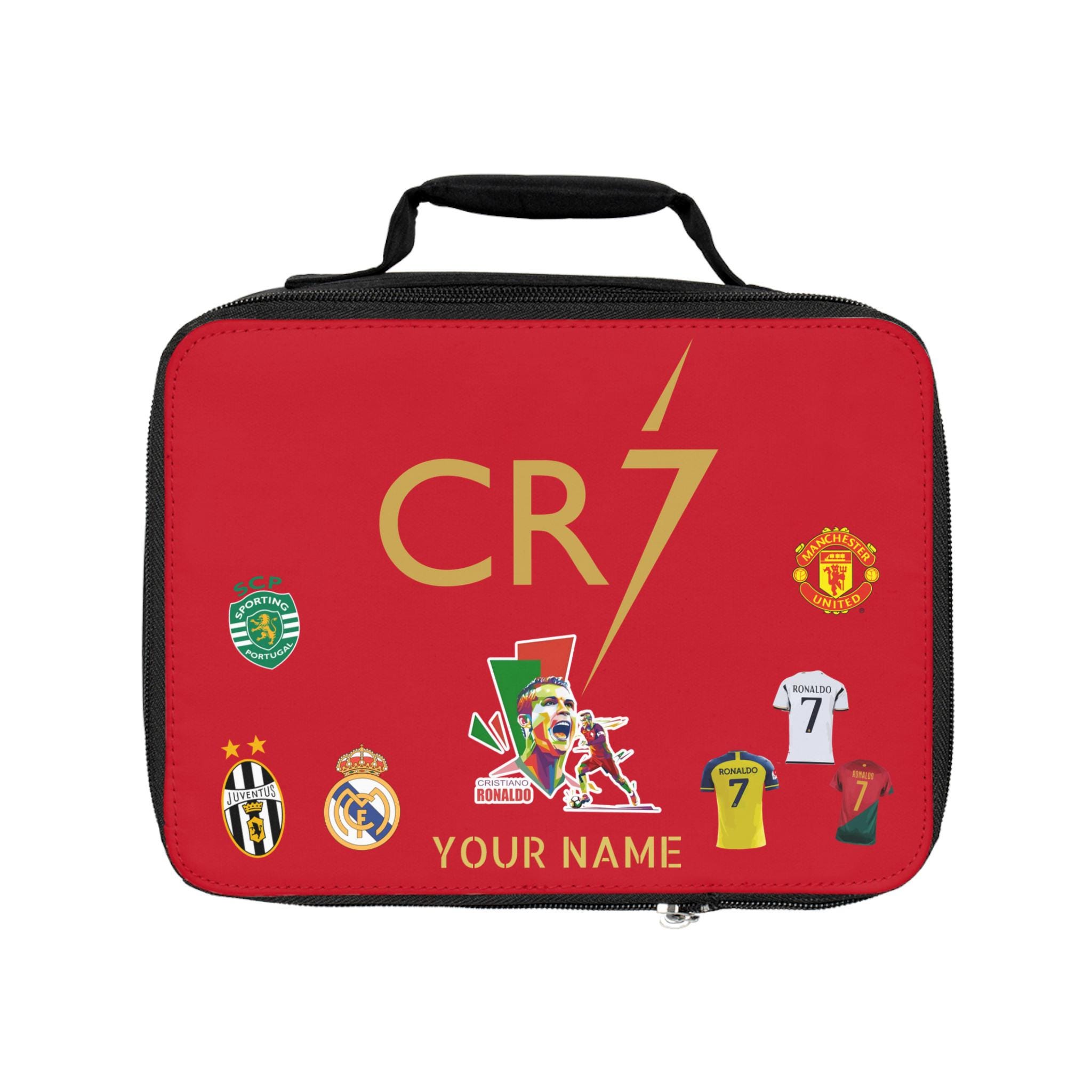 Lunch Bag, Ronaldo Lunch Bag, Back to School Lunch, Insulated Lunch Tote, Lunch Box, School Supplies Organizer