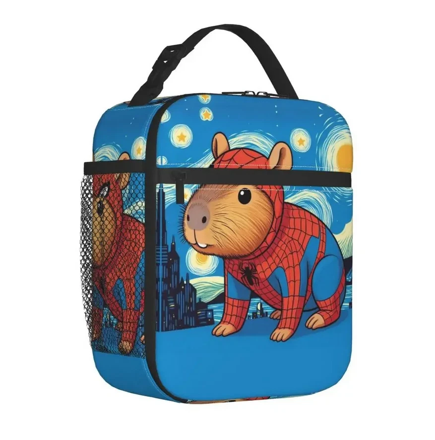 Capybara Cartoon Kid Lunch Bag, Travel Picnic Bag Gift