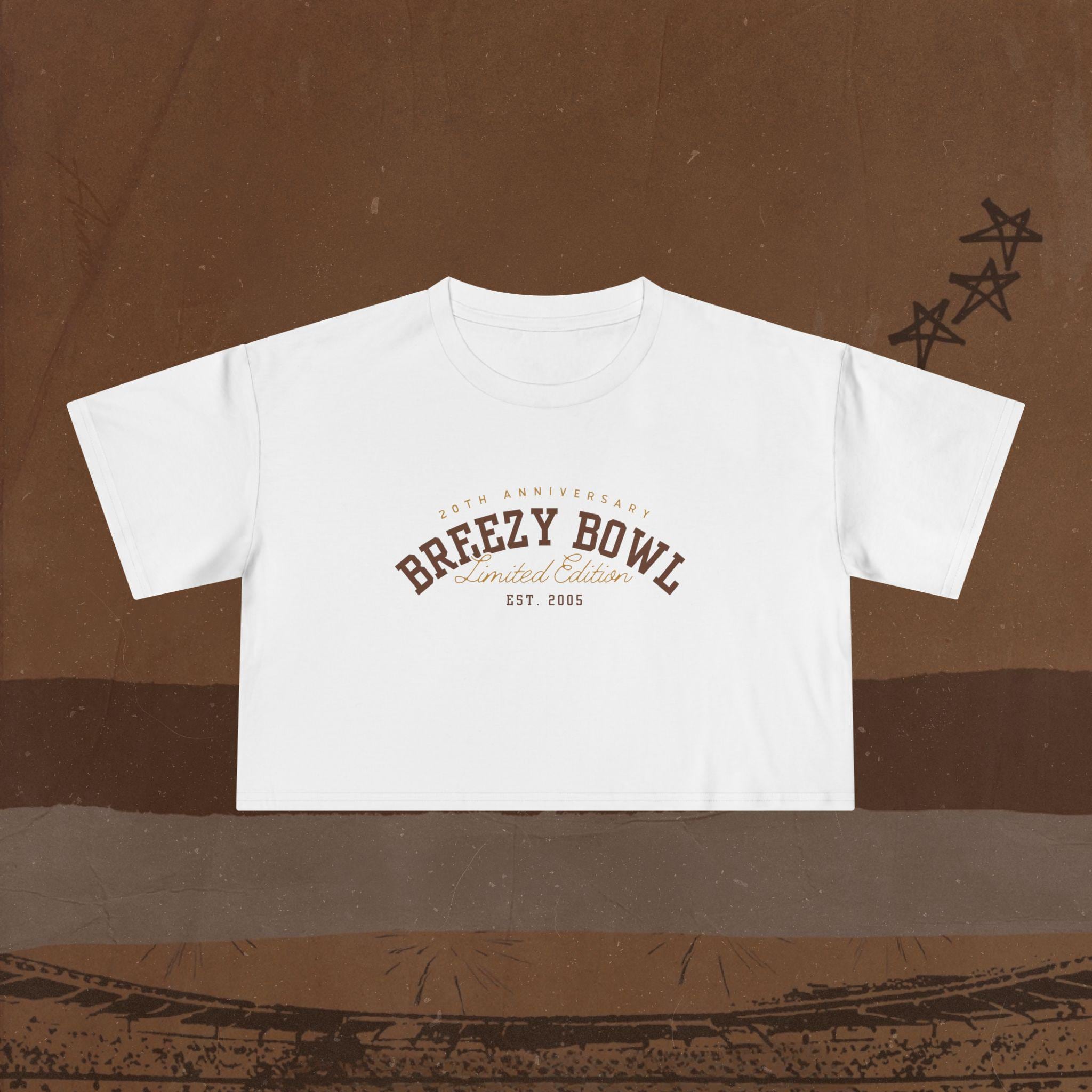 Breezy Bowl 2025 Cropped Tee, Summer Concert Crop Top for CB Fans