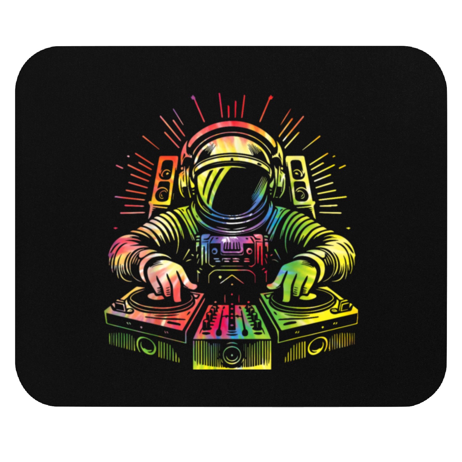 Astronaut Outer Electronic Beats Mouse Pads