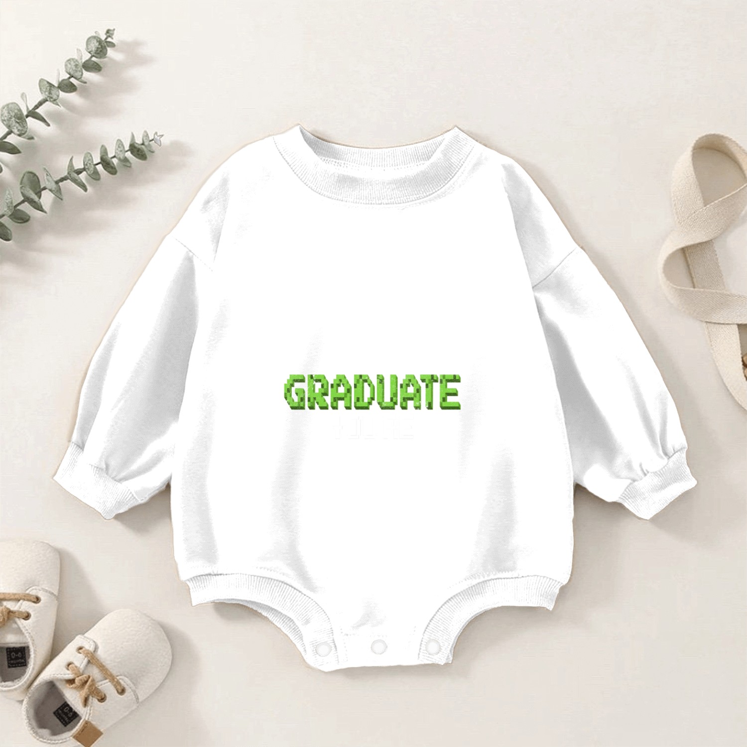 I Paused My Game To Graduate Gamer Graduation Baby Romper Sweatshirts