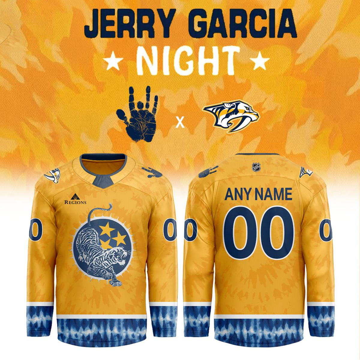 Nashville Predators Garcia Night 2026 Personalized Hockey Jersey