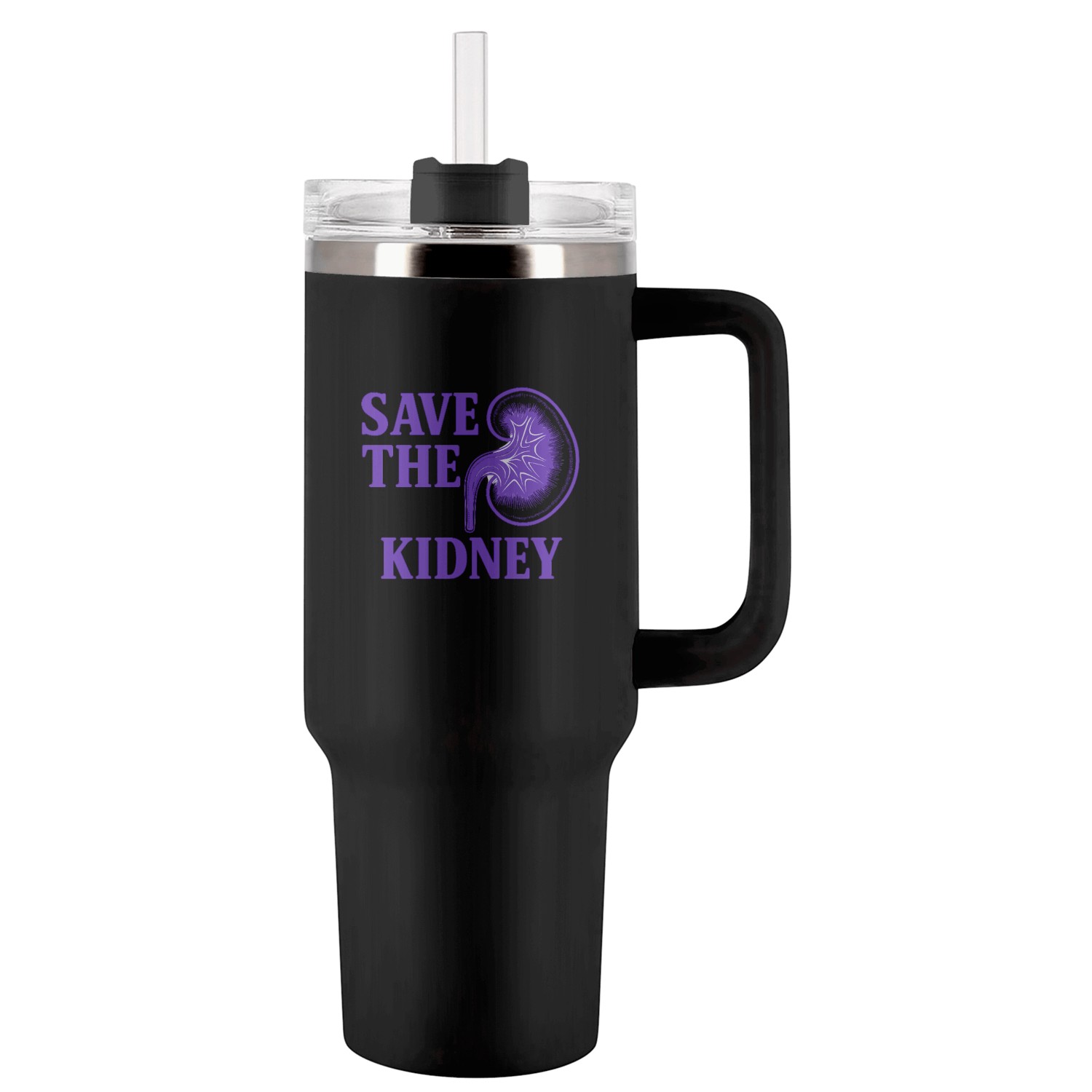Save the kidney Tumblers 40 Oz With Handle