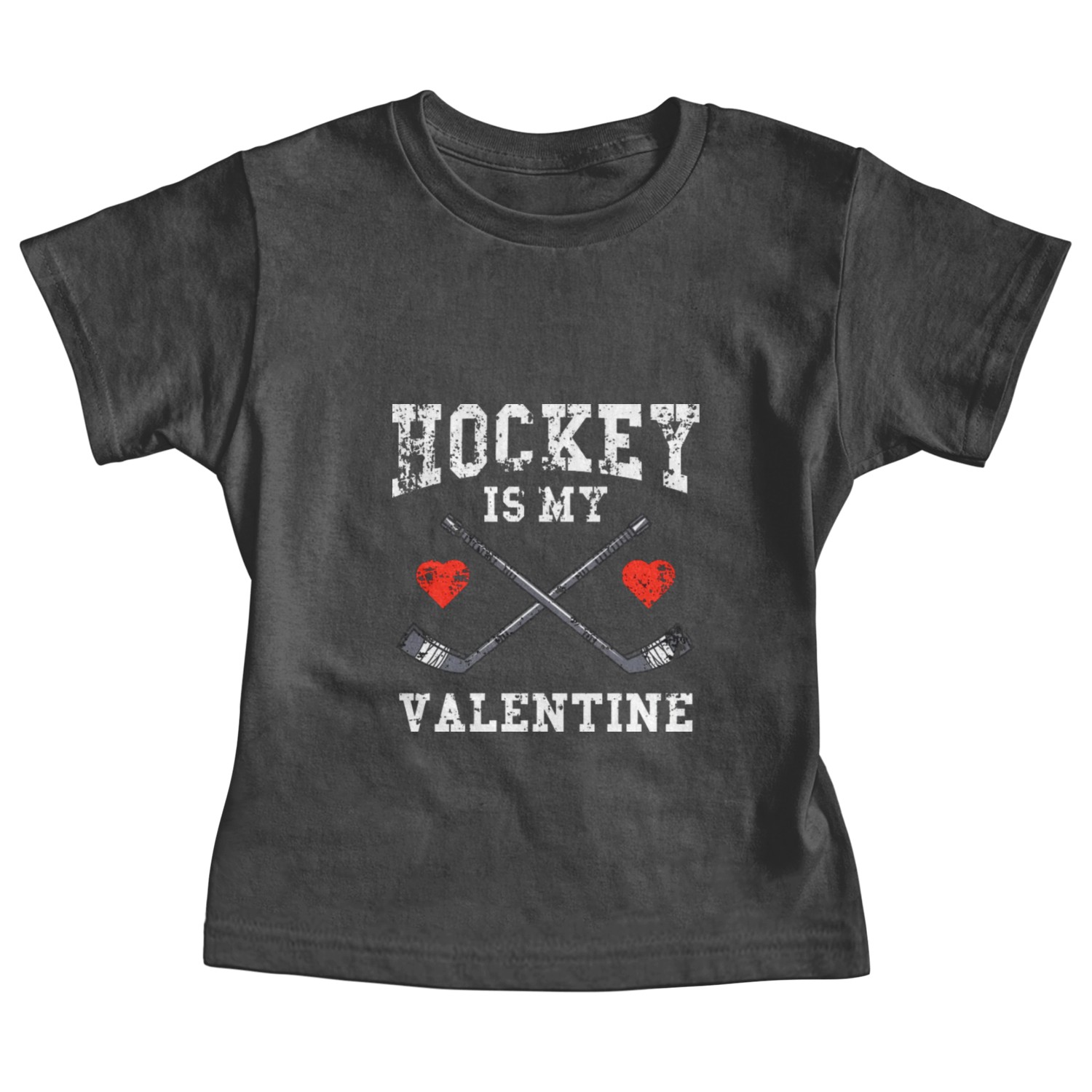 hockey is my valentine stick Baby Tees
