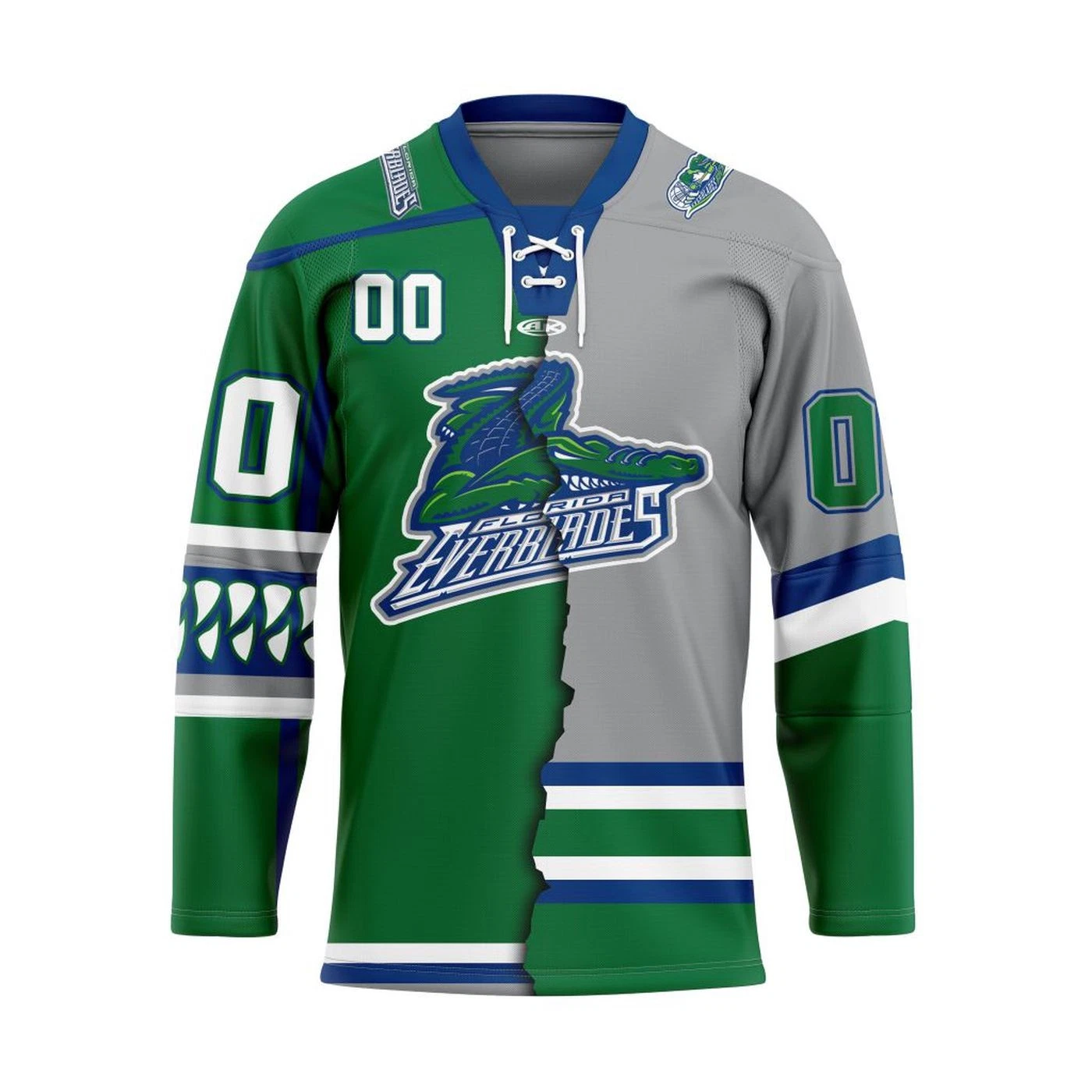 Personalized Florida Everblades Mix Design Lace Hockey Shirt Men's Fan Gear Gift