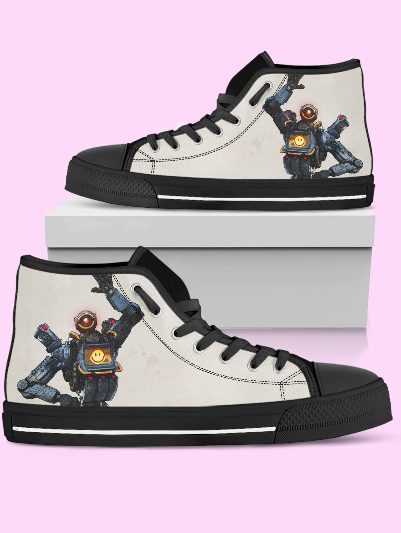 Pathfinder High Top Shoes, Video Game Sneakers for Women, Men