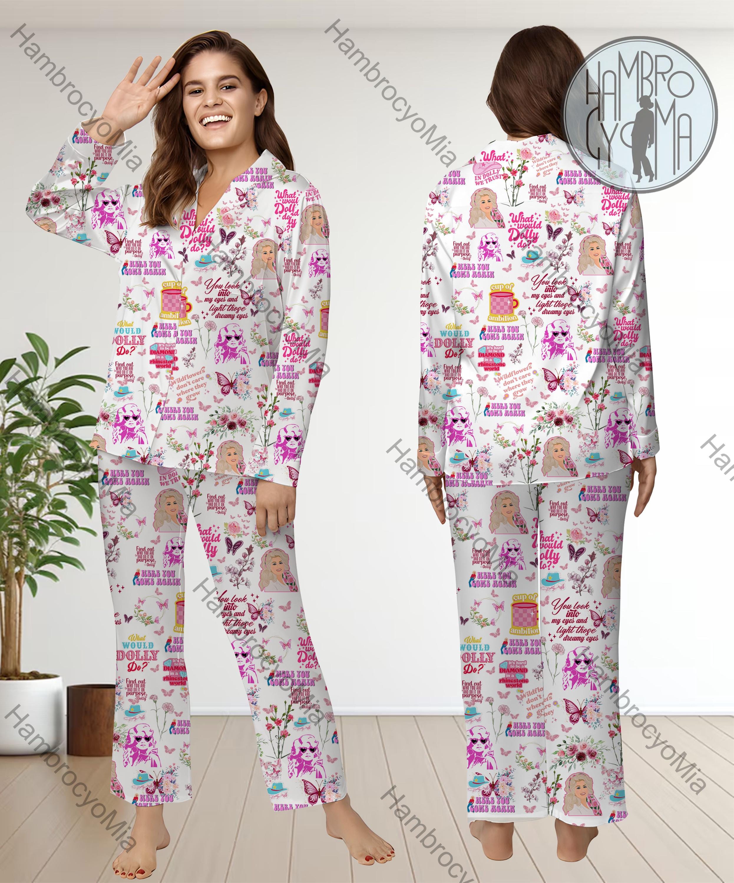 Dolly Parton Pajamas Set, Dolly Parton Pajamas Set, Dolly Parton Pajamas Sleepwear, Pajamas Pants, Women Pajamas, Comfortable Sleepwear