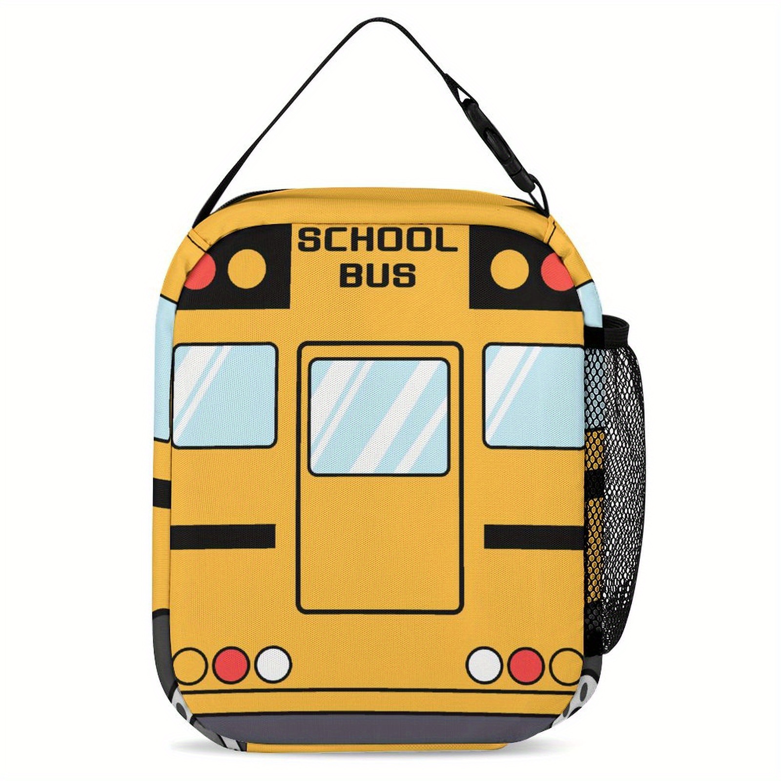 Cartoon School Bus Design Lunch Bag for Kids - Back To School Gift