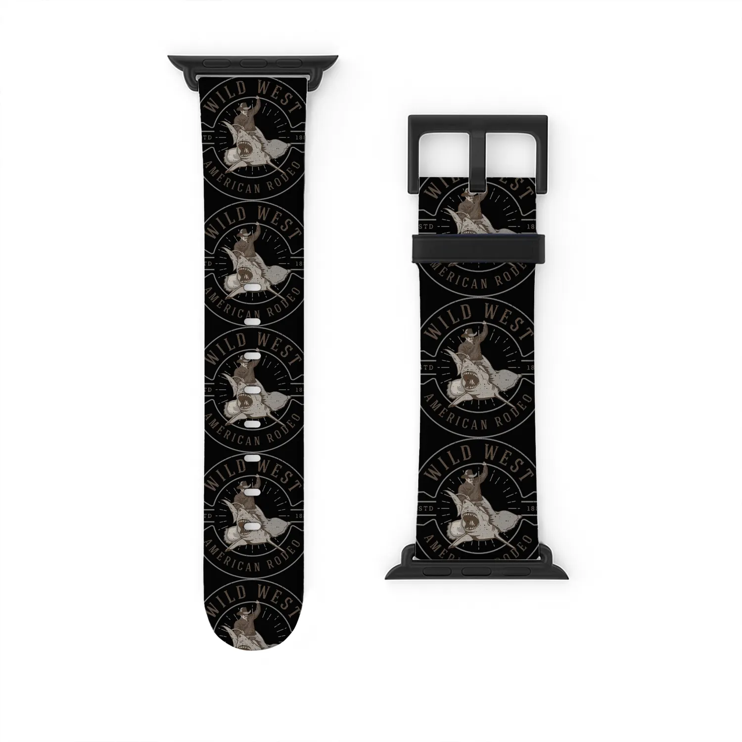 Cowboy Rides a Shark Watch Bands For Apple Watch