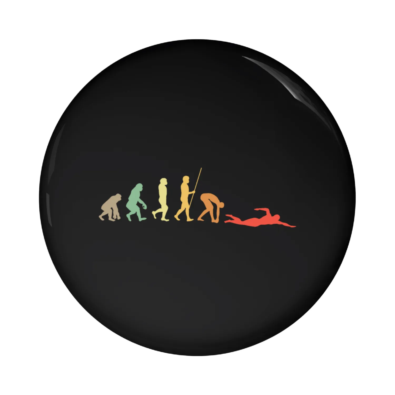 Swimming Watersport Fun Pin Buttons