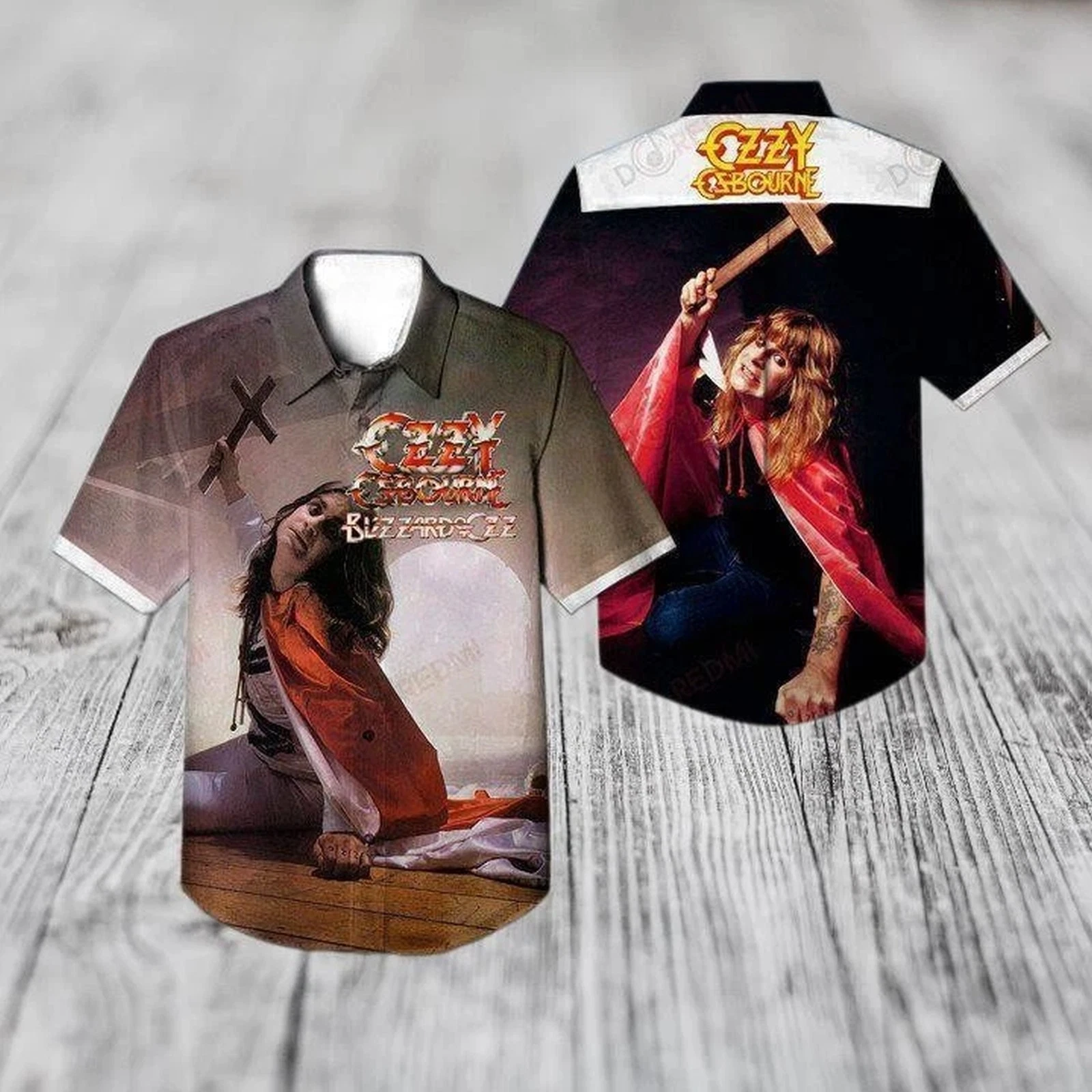 Ozzy Osbourne Blizzard of Ozz Album Cover Hawaiian Shirt