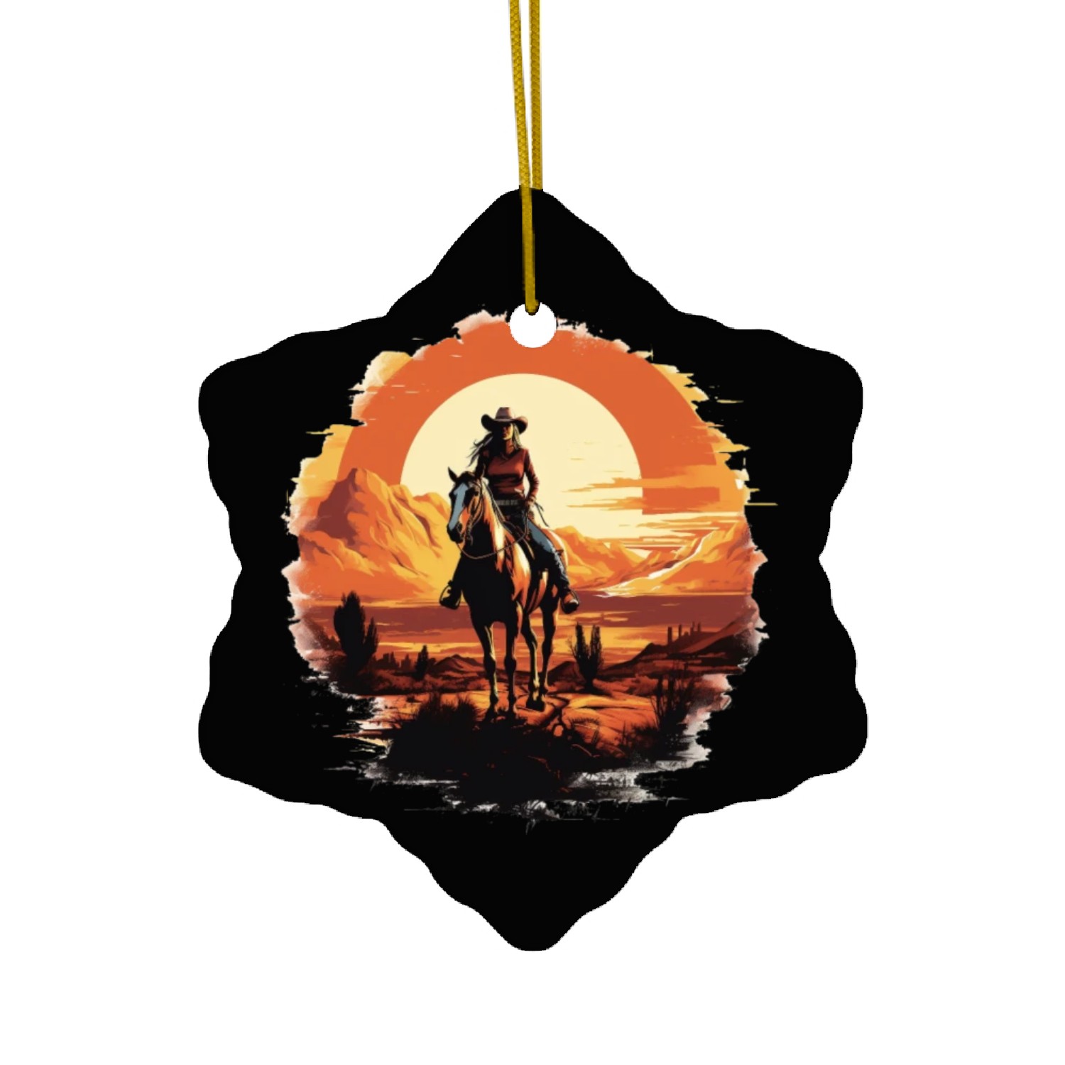 Wild West Journey Ceramic Ornaments