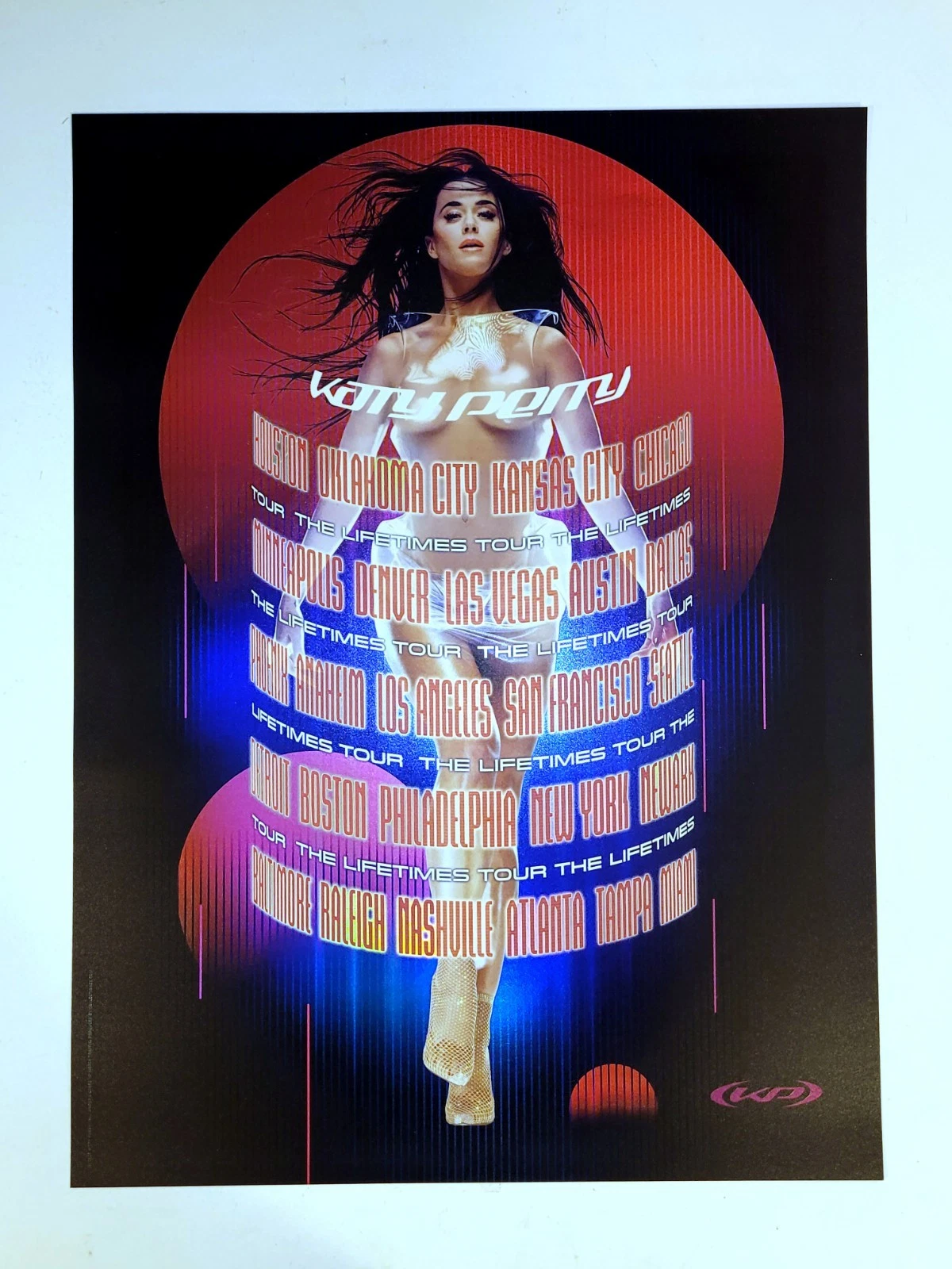 KATY PERRY 2025 The Lifetimes Tour Poster
