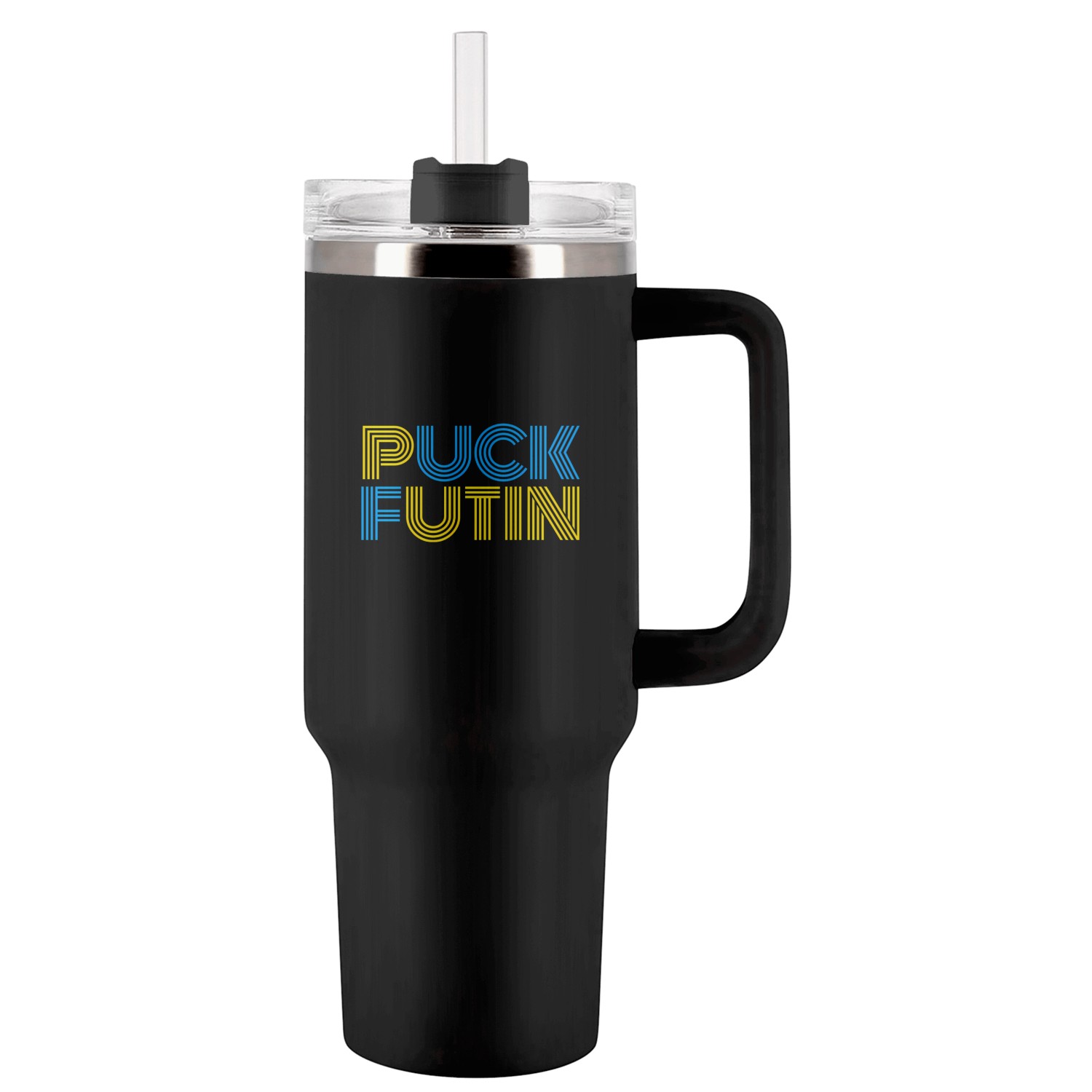 Puck Futin Tumblers 40 Oz With Handle