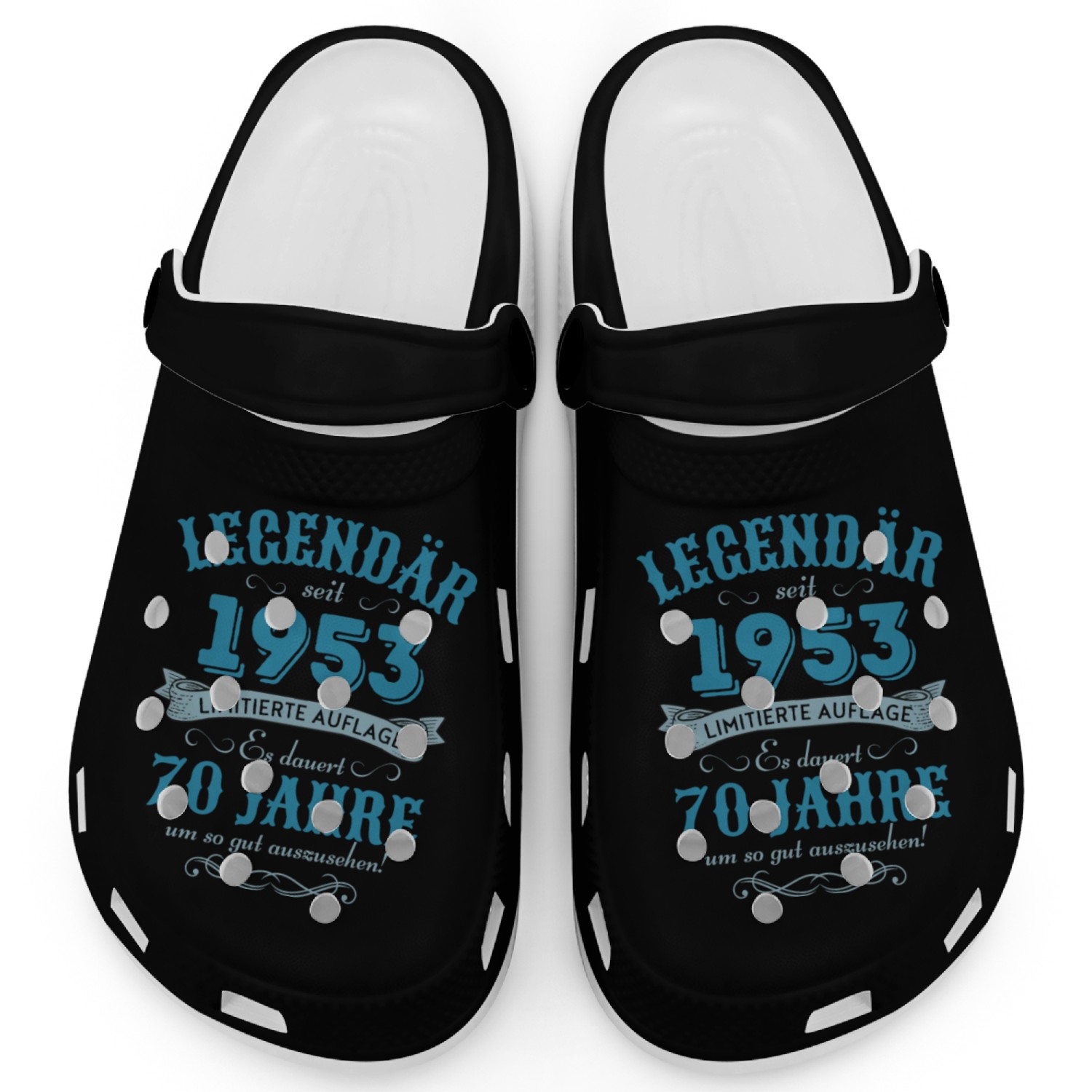 70th Birthday Vintage 1953 Clogs