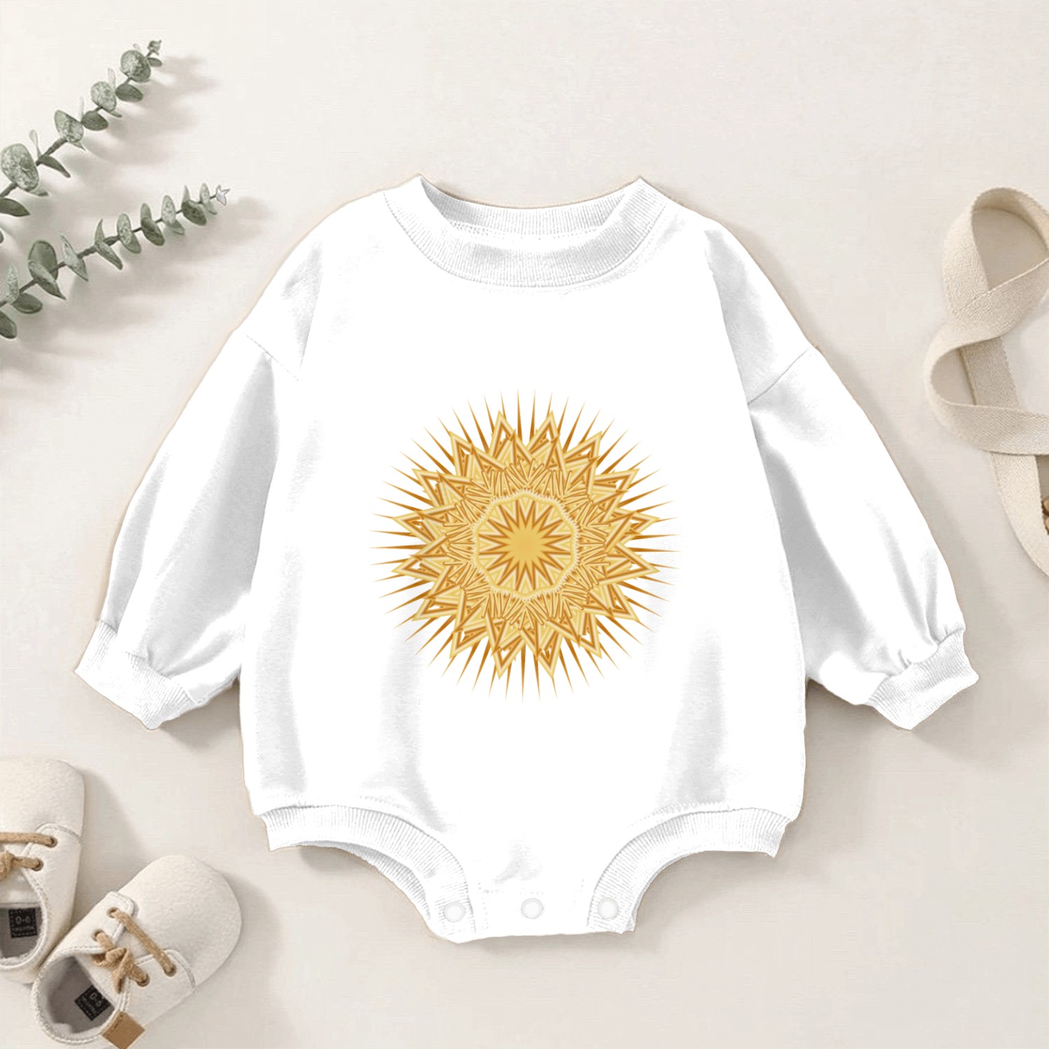 festive shining star for Christmas Baby Romper Sweatshirts