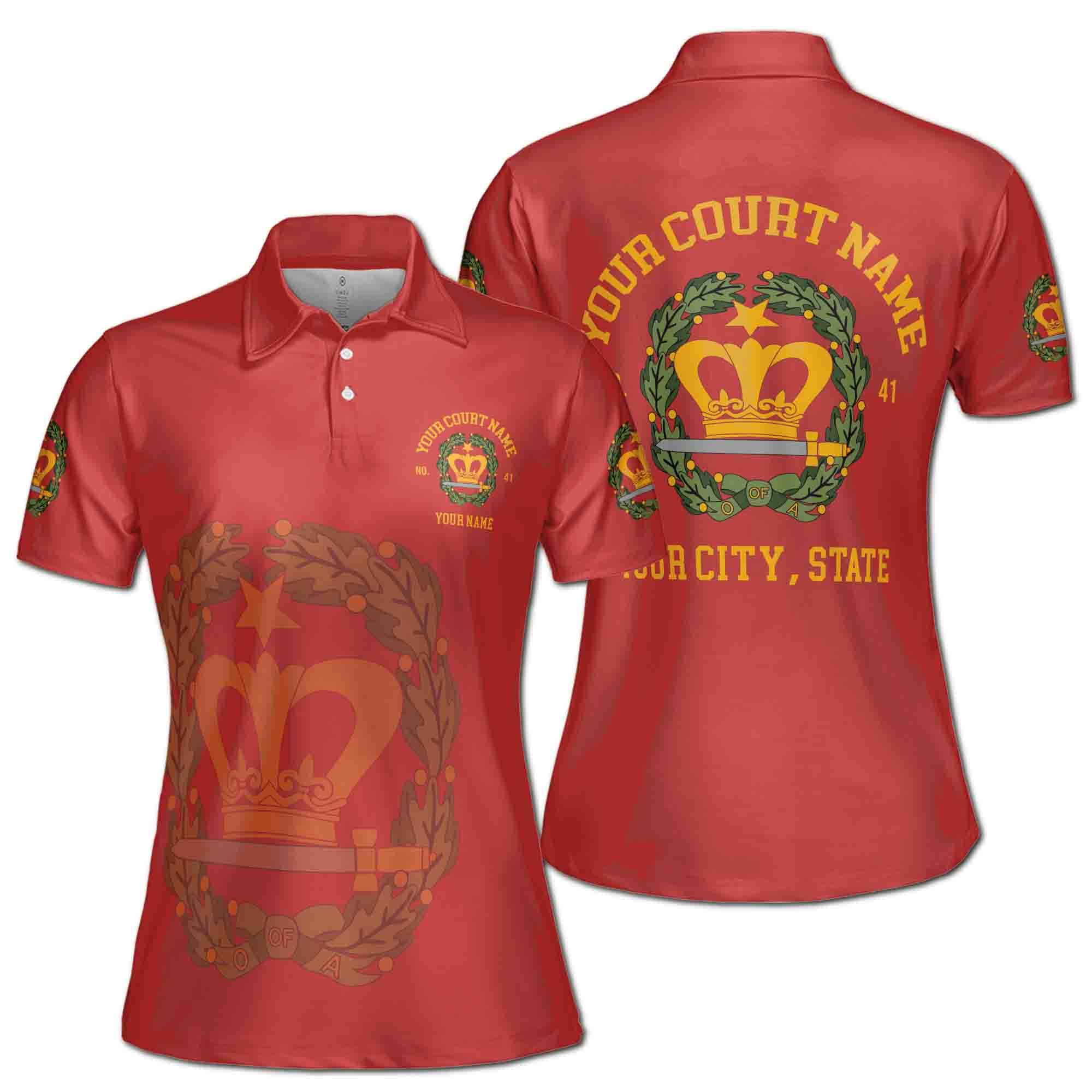 Personalized Order of Amaranth Mason Ladies Women's Polo Shirt