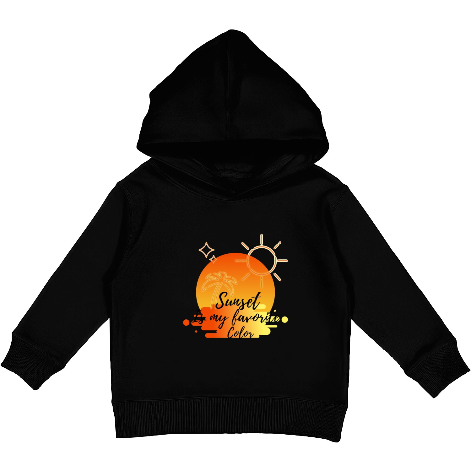 Sunset Is My Favorite Color Kids Pullover Hoodies