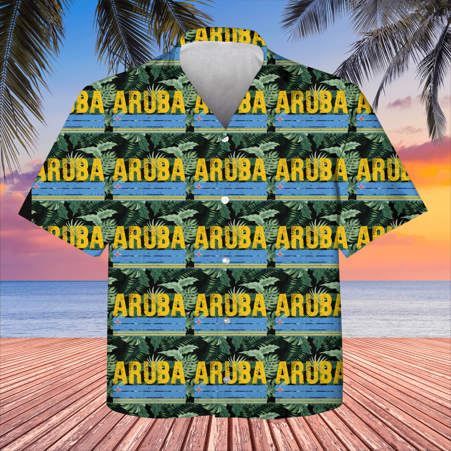 Aruba Flag The Arubass Kids Hawaiians