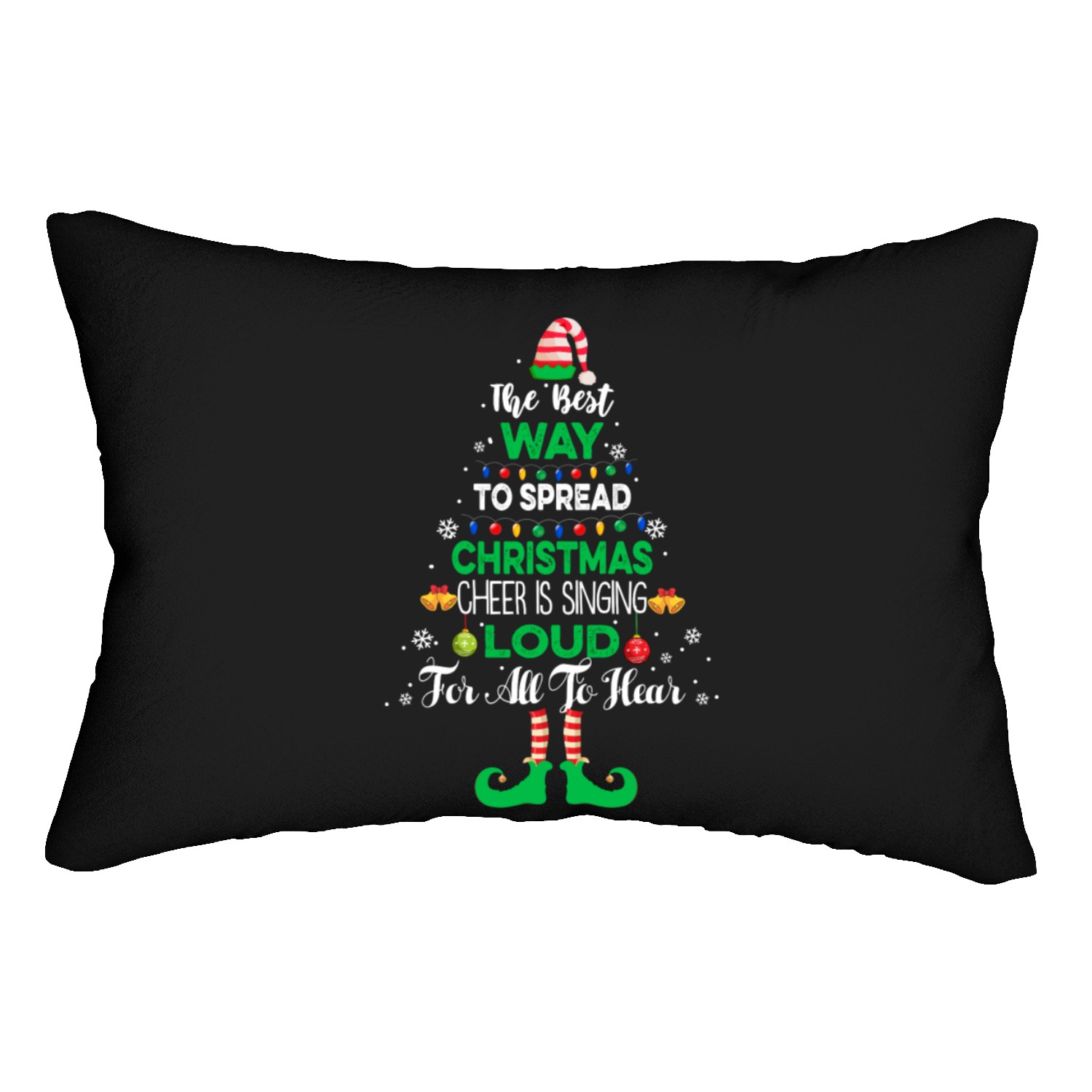 Elf Christmas Pajama The Best Way To Spread Christ Lumbar Pillows