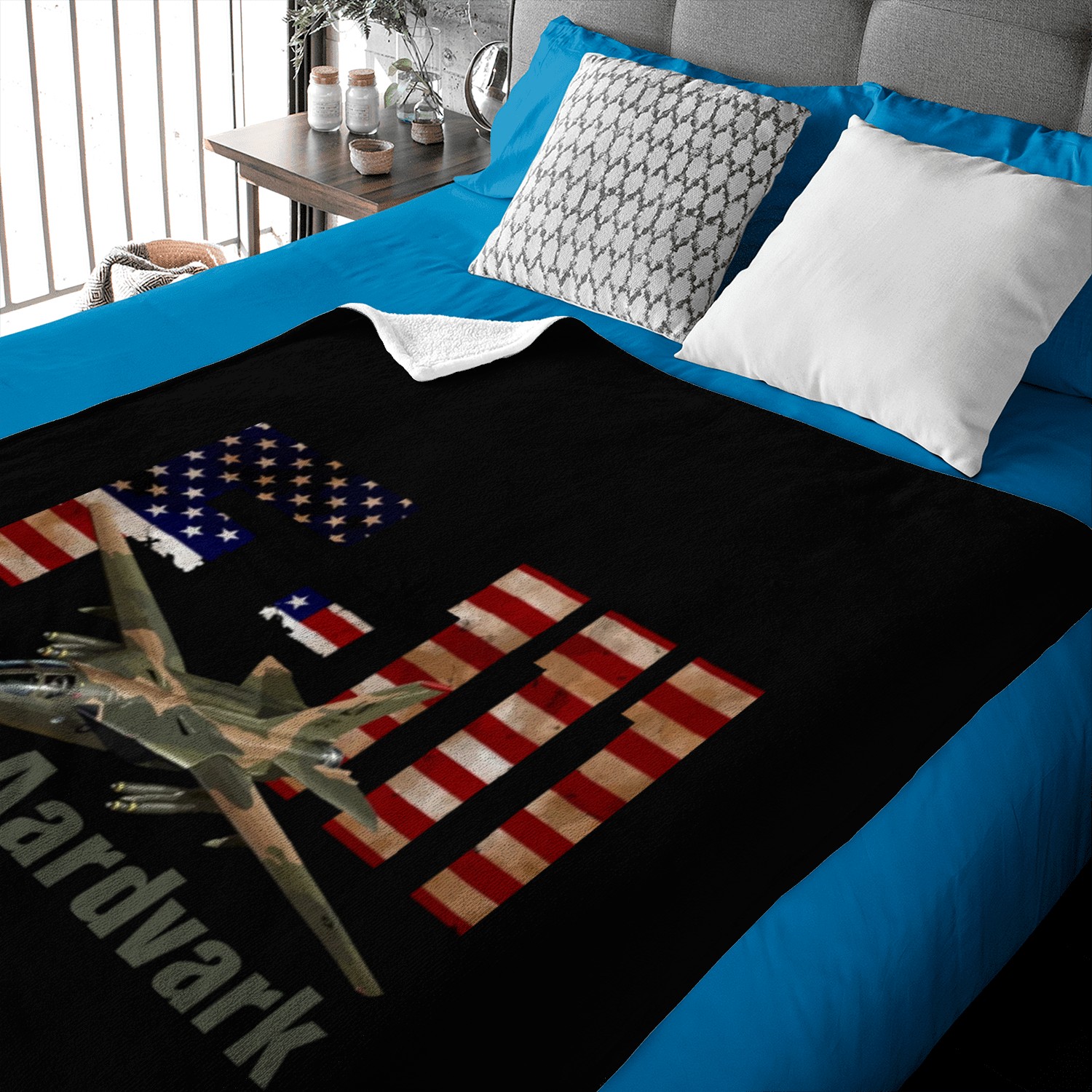 F 111 Aardvark US AIrforce Baby Blankets
