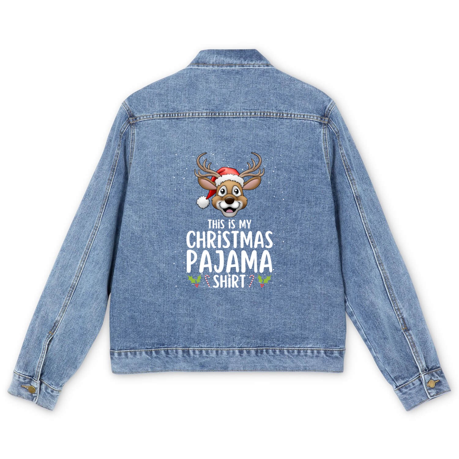 Christmas Pajamas Pajamas Sleep Men's Denim Jackets