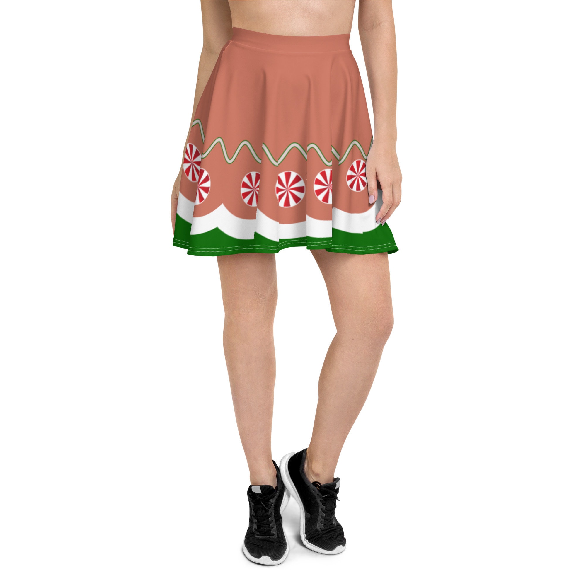 Gingerbread Girl Skater Skirt, Women's Skater Skirt
