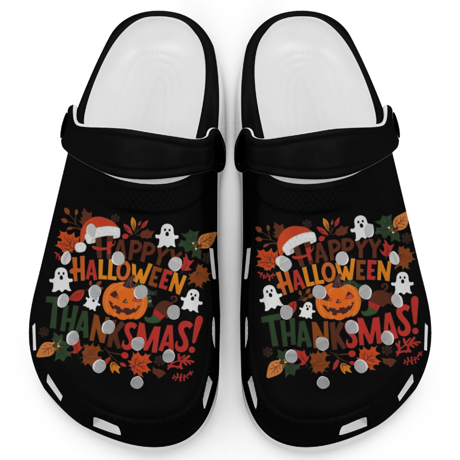 Happy Halloween Thanksmas Clogs