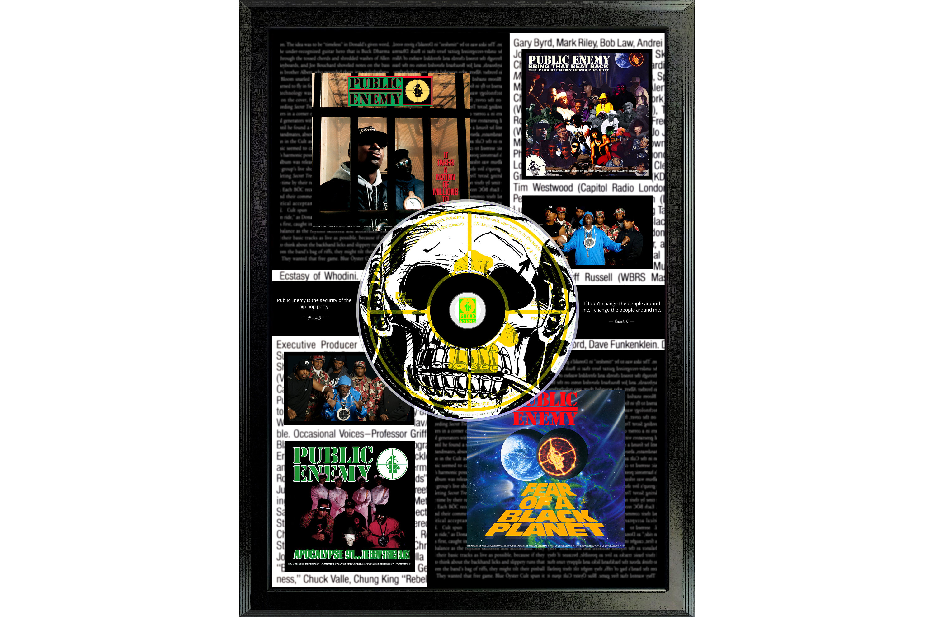 Public Enemy "It Takes A Nation Of Millions To Hold Us Back" "Fear Of A Black Planet" Public Enemy Poster