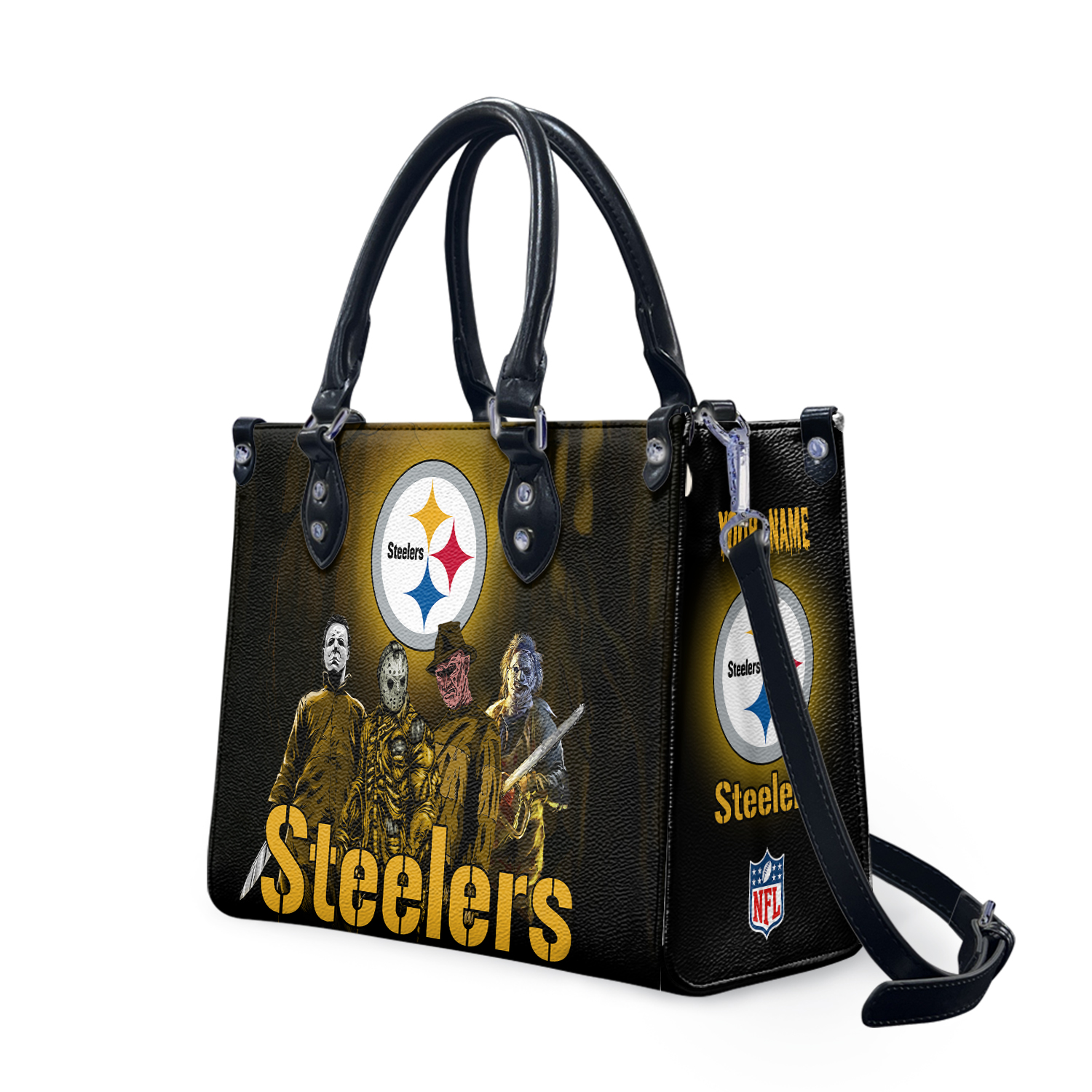 Personalized Pittsburgh Football Team Steelerss Leather Handbag Gift
