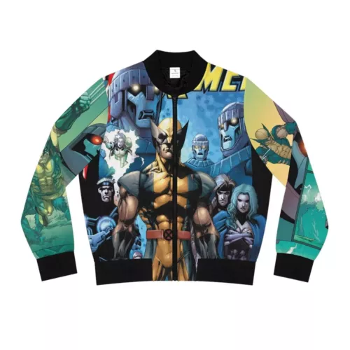 Wolverine X-men Animated Series 90's Comic Book X-men 97 Bomber Jacket New