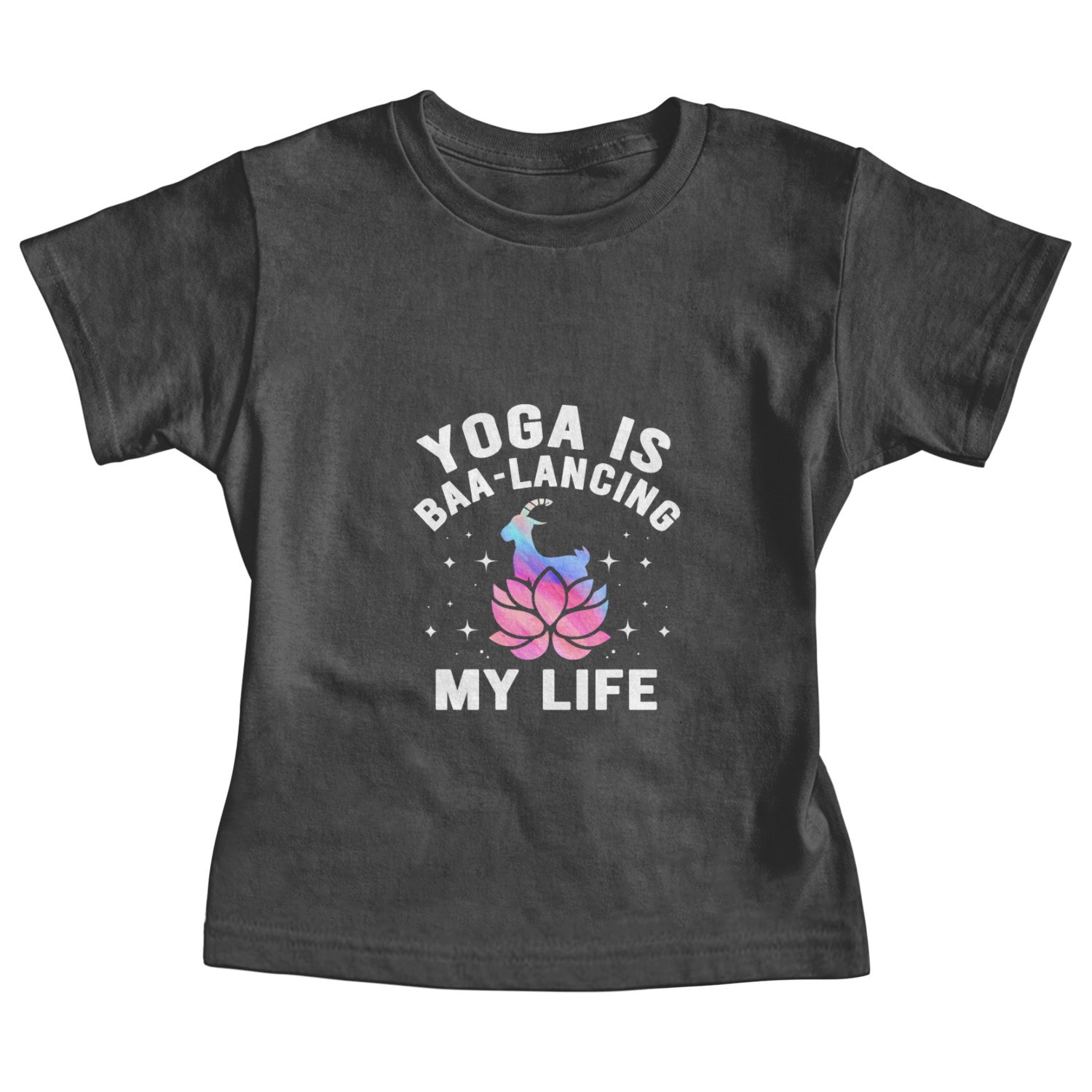 Goat Yoga Balancing My Life Baby Tees