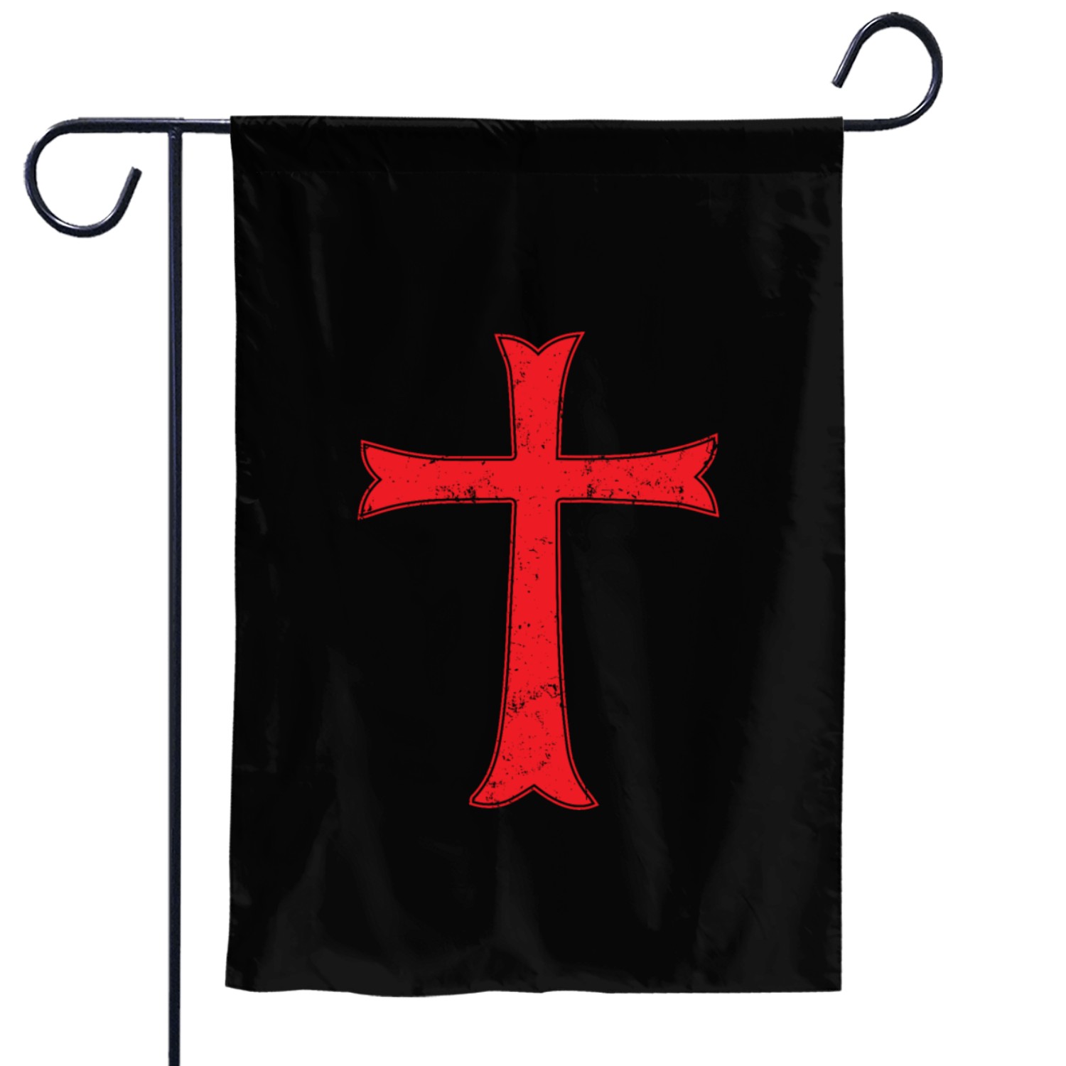 Templar cross crusader knight warrior of Christ Garden Flags