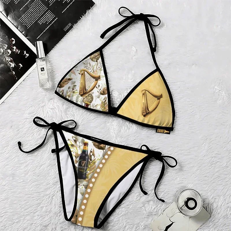Women's Guinness Triangle Sling Bikini Swimsuit