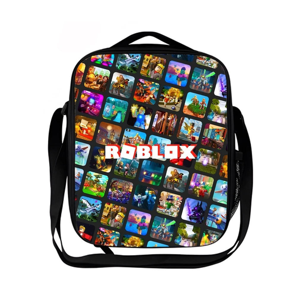 Roblox Kids Lunch Bag, School Picnic Bag