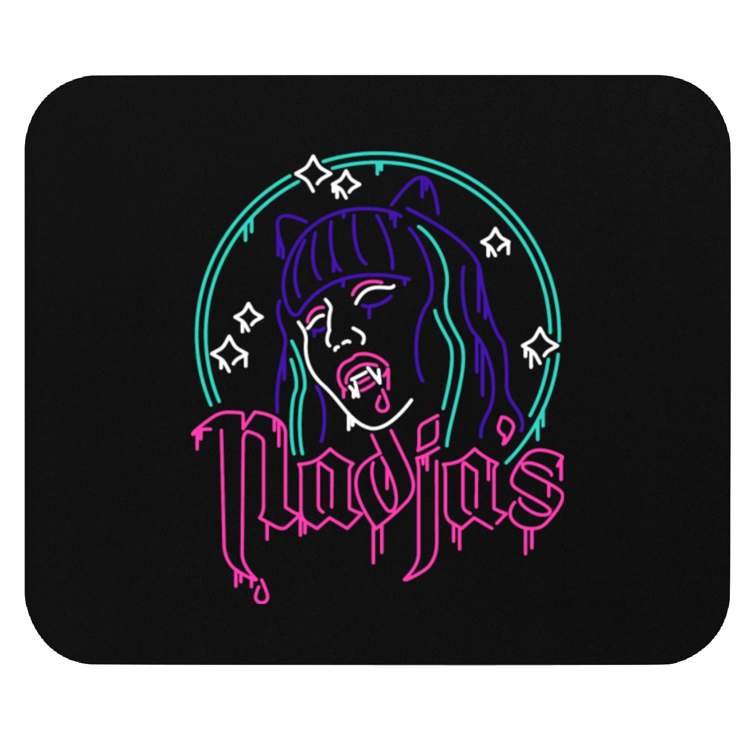 Neon Nadja s Nightclub Mouse Pads