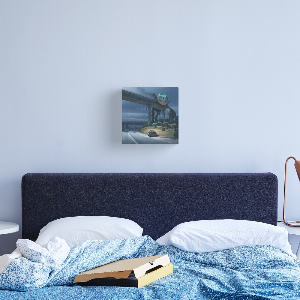 Incident On The Edge Of Town Canvas Print