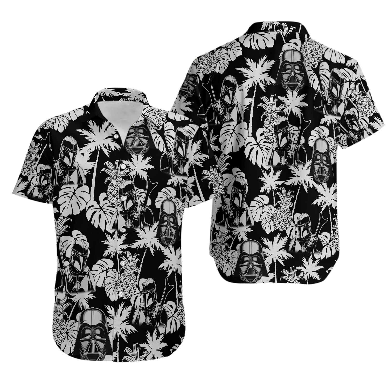 Dard Vader Empire With All Hawaiian, Summer Party Shirt, Buttom Down Shirt