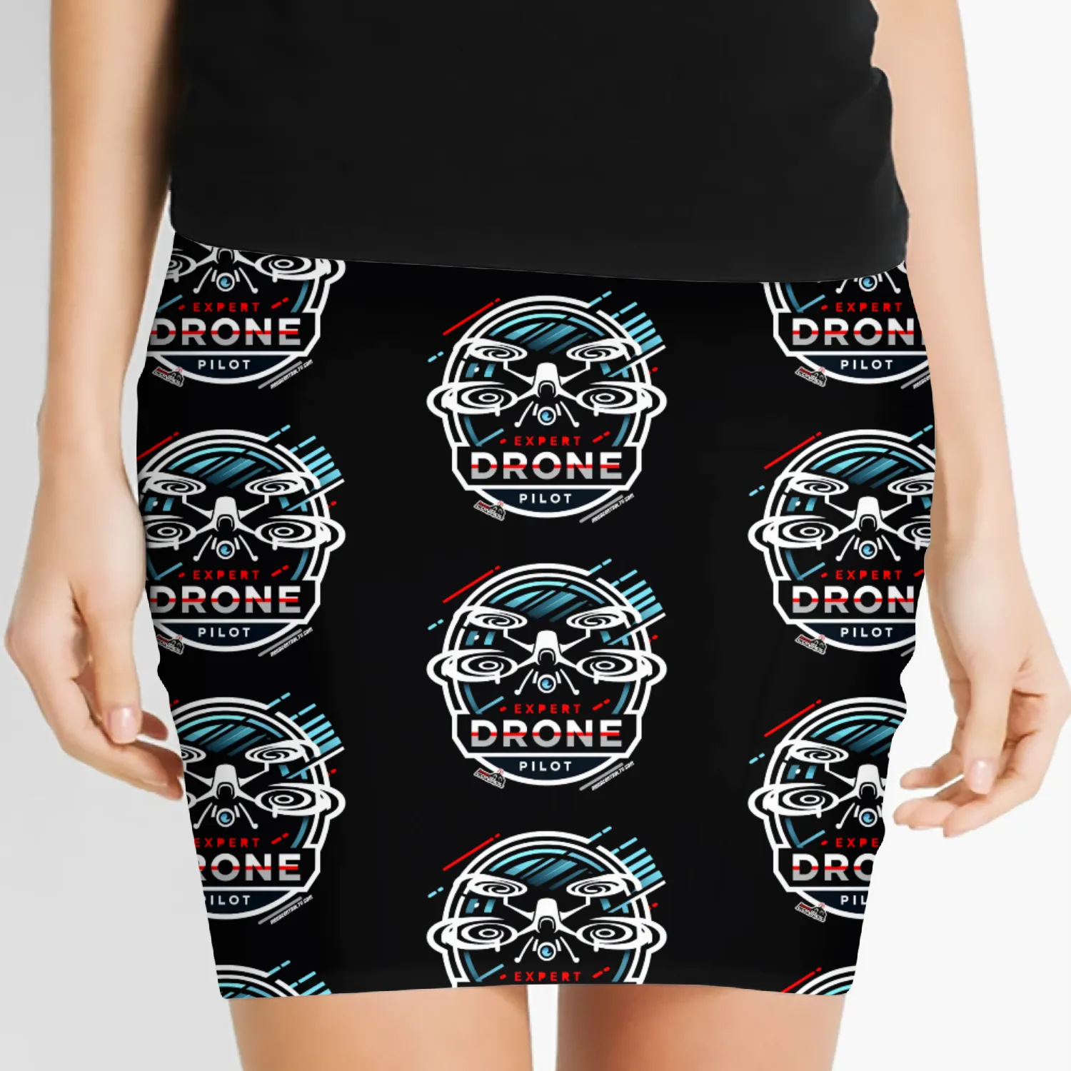 Grafica drone expert 2 Women's Mini Skirts