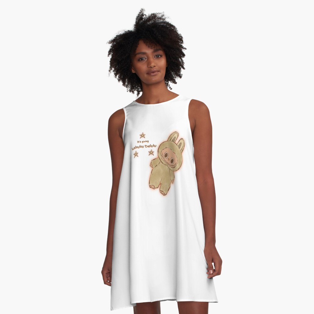 Labubu Delulu A-Line Dress, Gift for Her