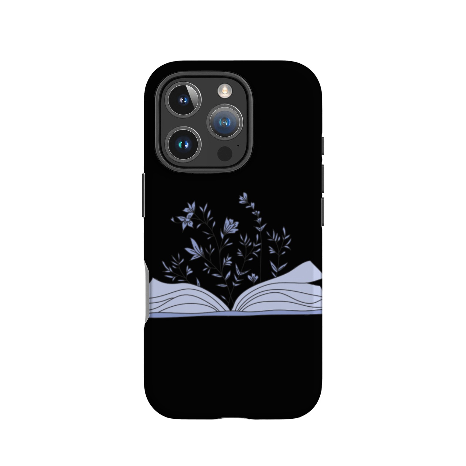 flowers growing from book IPhone Cases