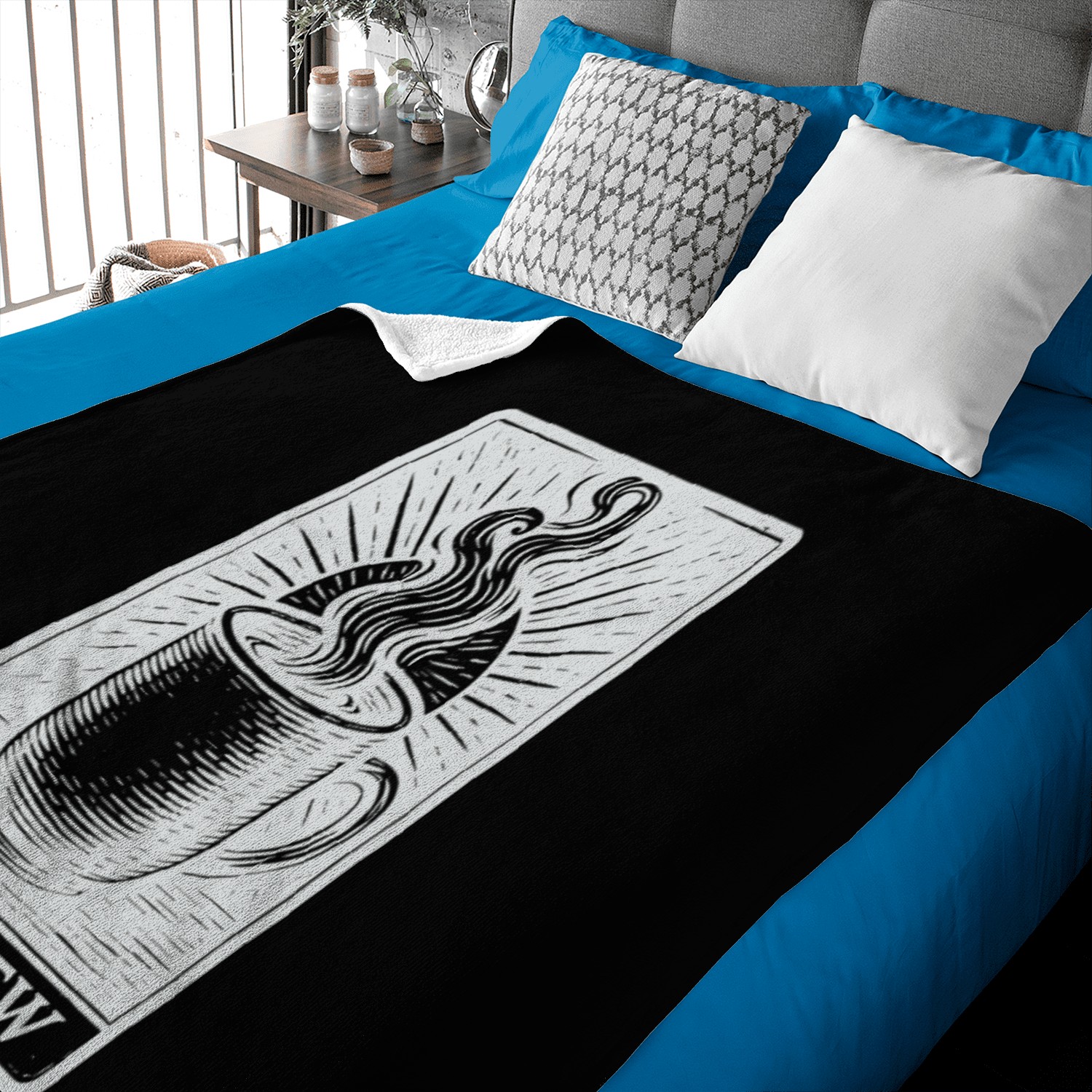 The Brew Tarot Card – Coffee Divination Art Baby Blankets
