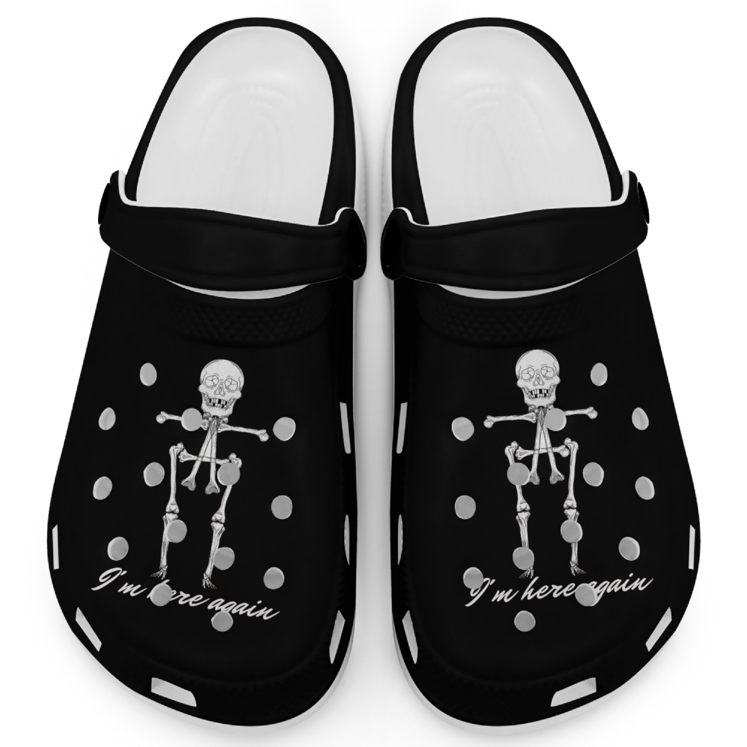 I m here again Halloween Clogs Dance With Death