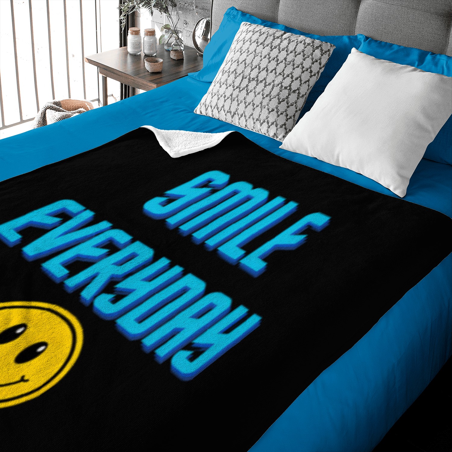 Smile Everyday design Baby Blankets